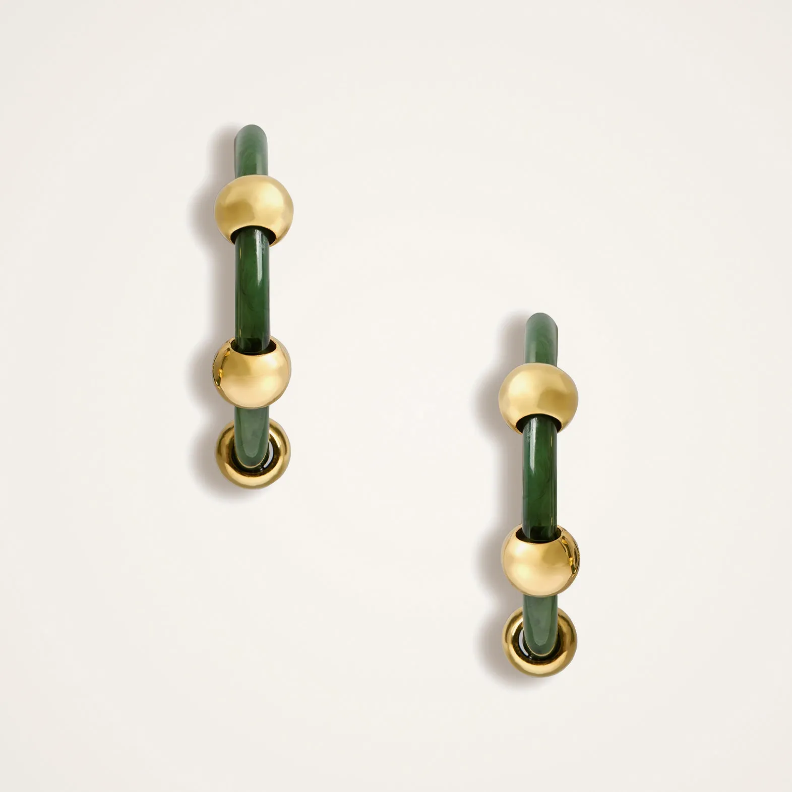 Studded Hoops Solid Camouflage
