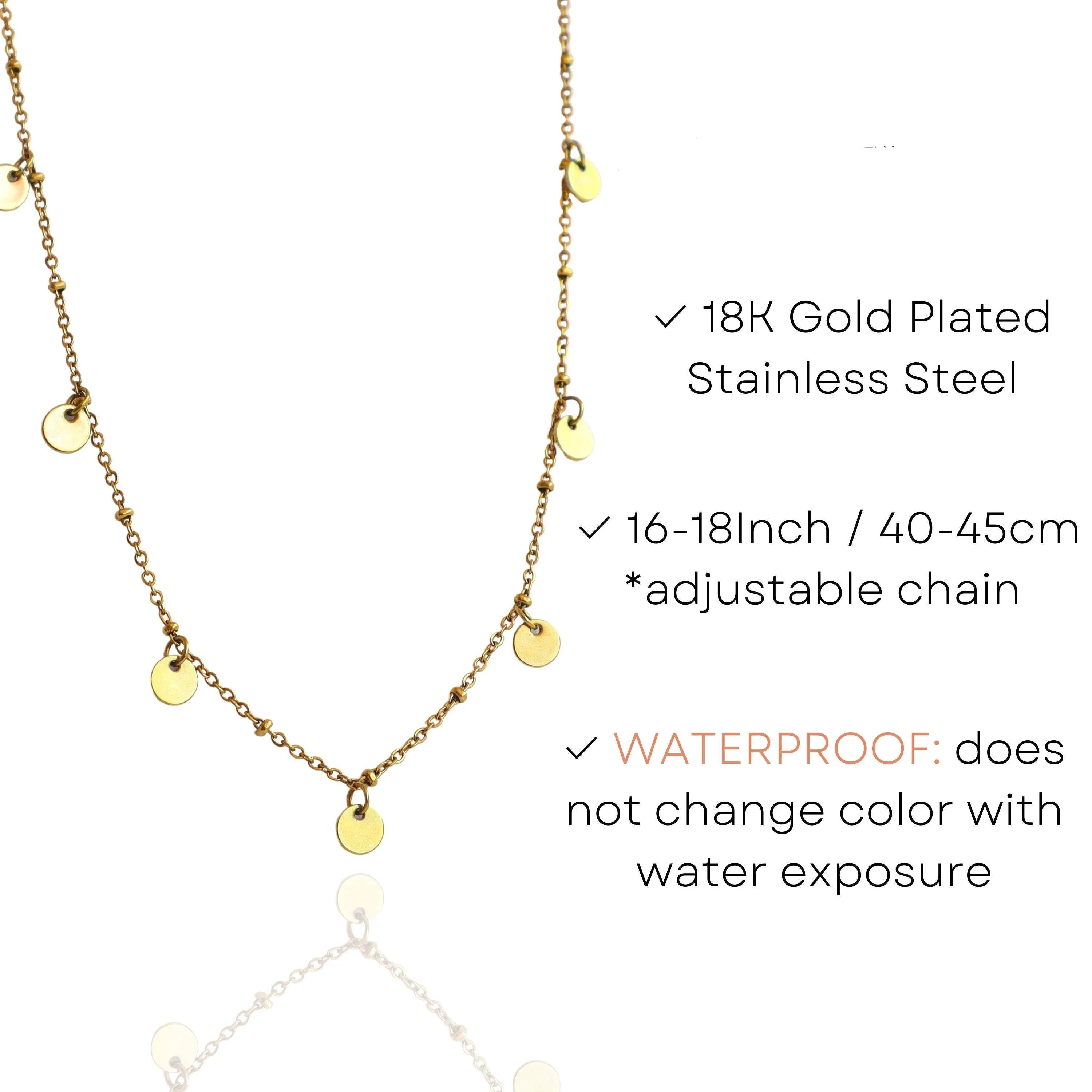 Summer Vibes Disc Necklace