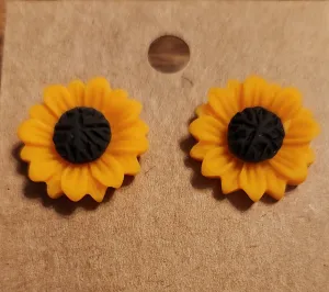 Sunflower Resin Earrings