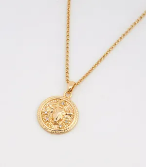 Taurus Coin Necklace