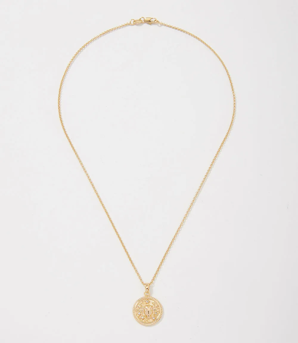Taurus Coin Necklace