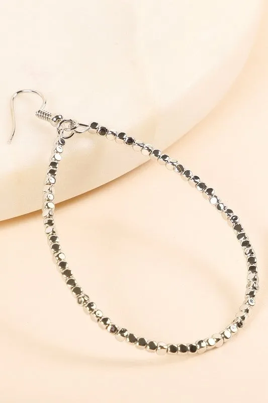 Tear Drop Beaded Earrings