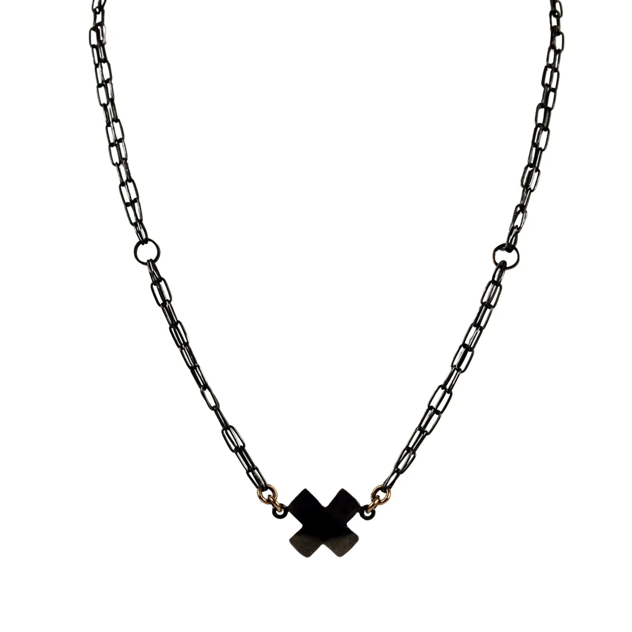 Tegan Wallace Short X Necklace