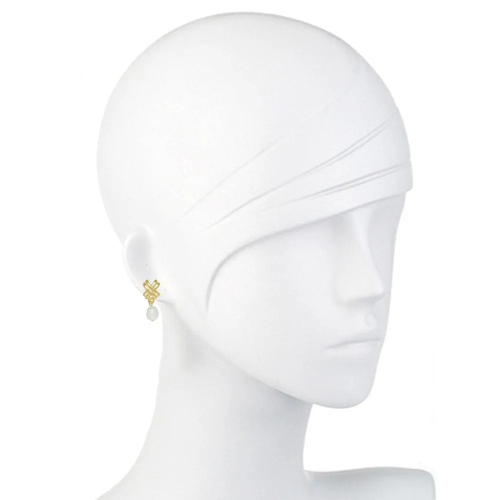Texas X's with Freshwater Pearl Earrings