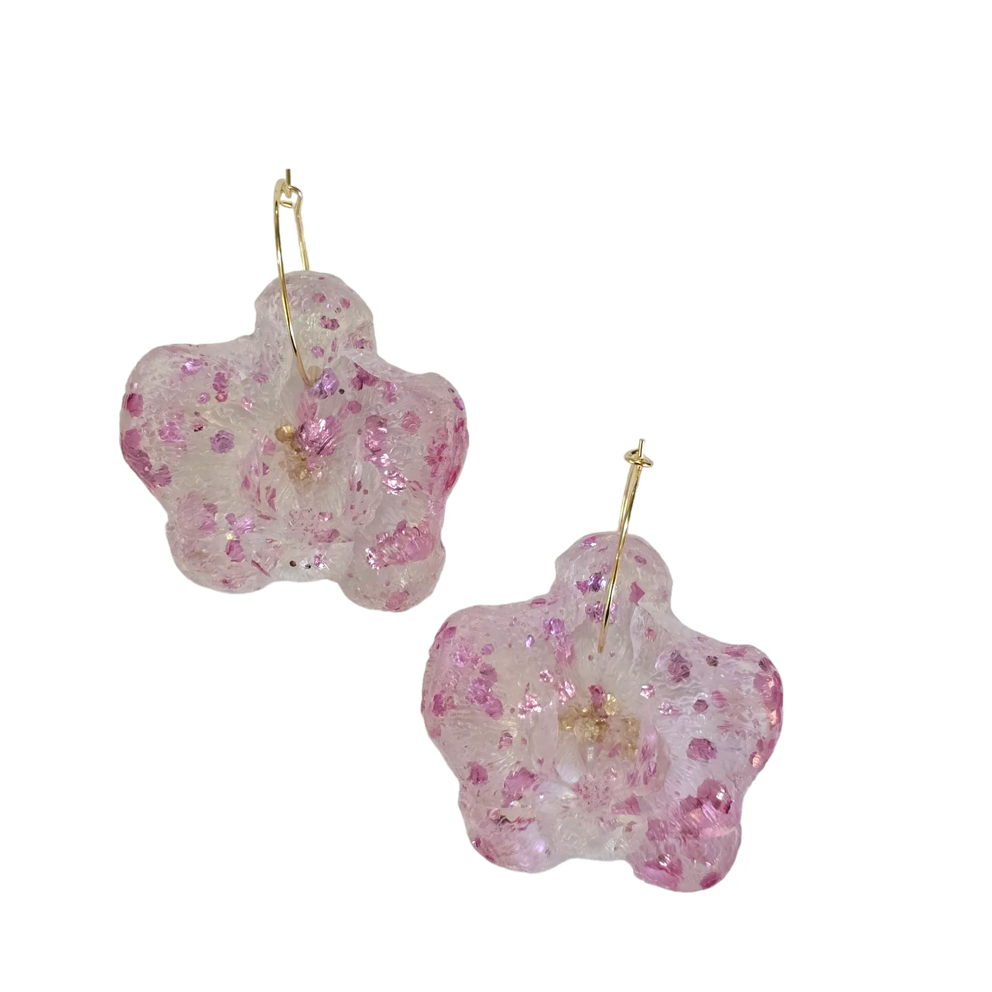 The 3D Orchid Resin Botanical Earring Collection