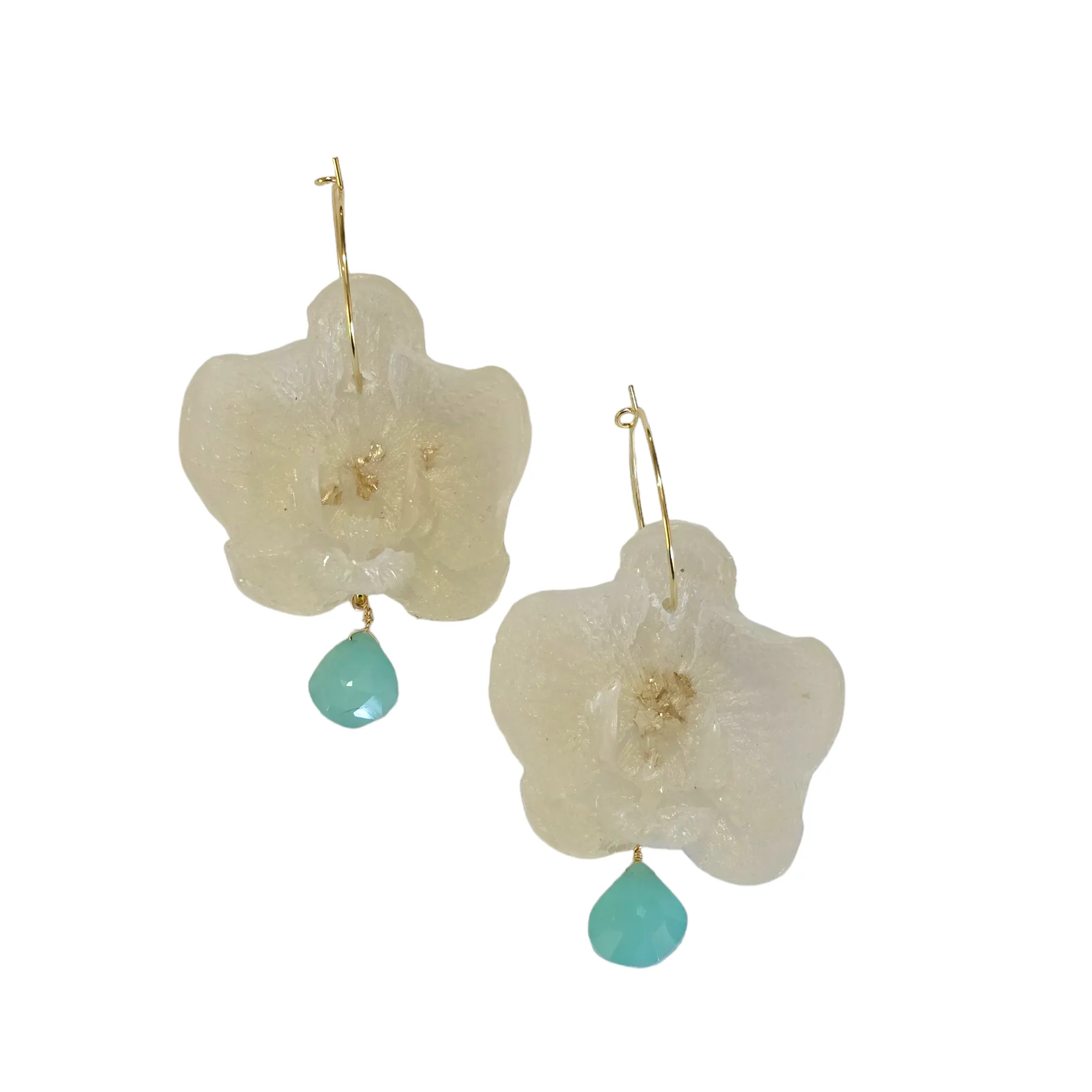 The 3D Orchid Resin Botanical Earring Collection