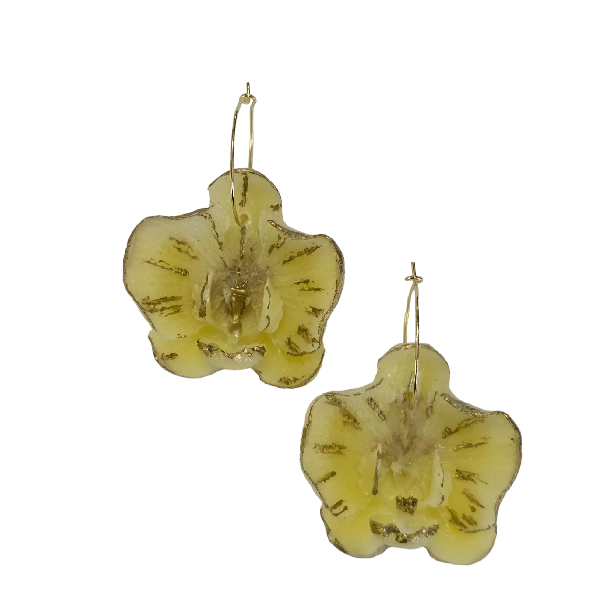The 3D Orchid Resin Botanical Earring Collection