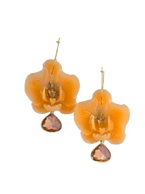 The 3D Orchid Resin Botanical Earring Collection
