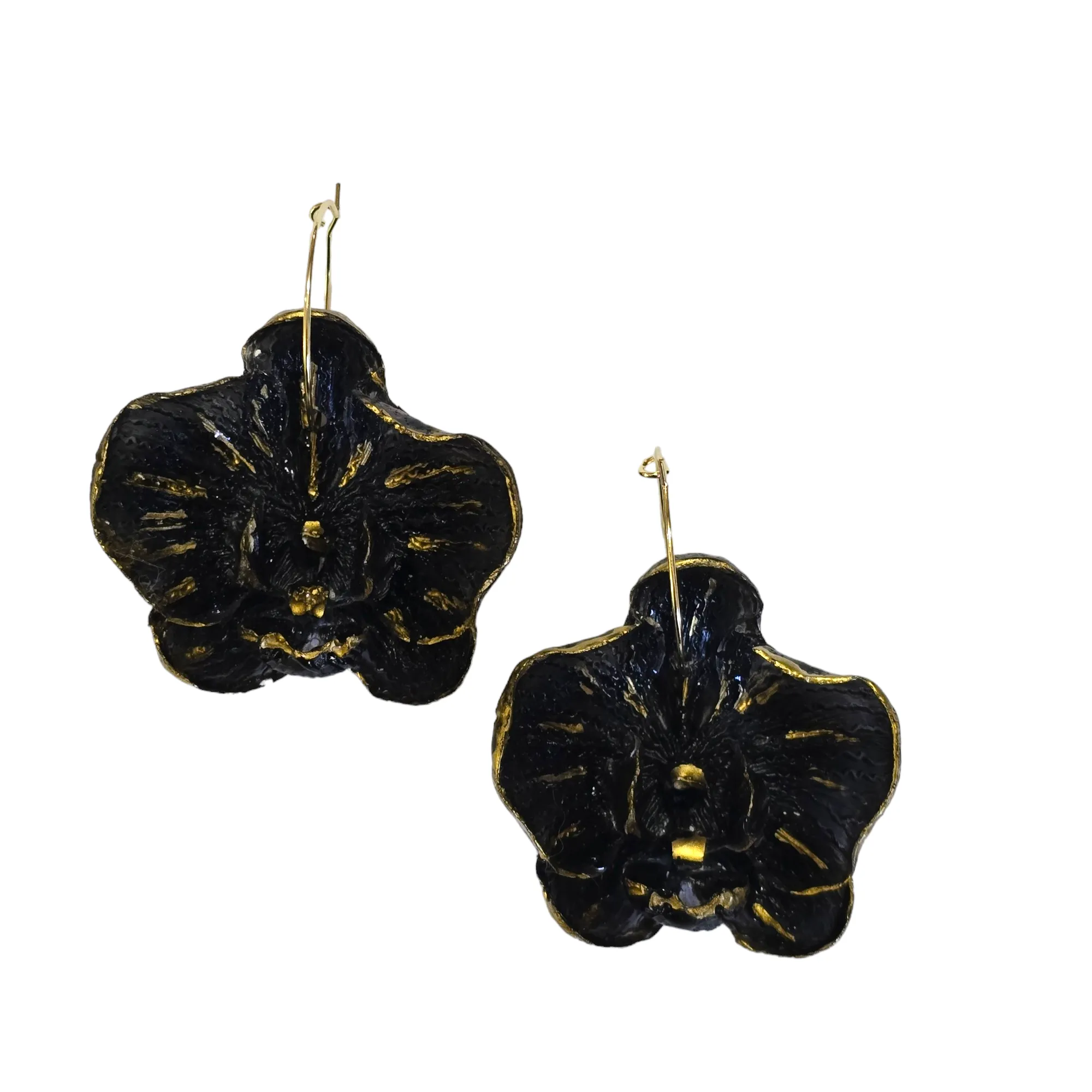 The 3D Orchid Resin Botanical Earring Collection