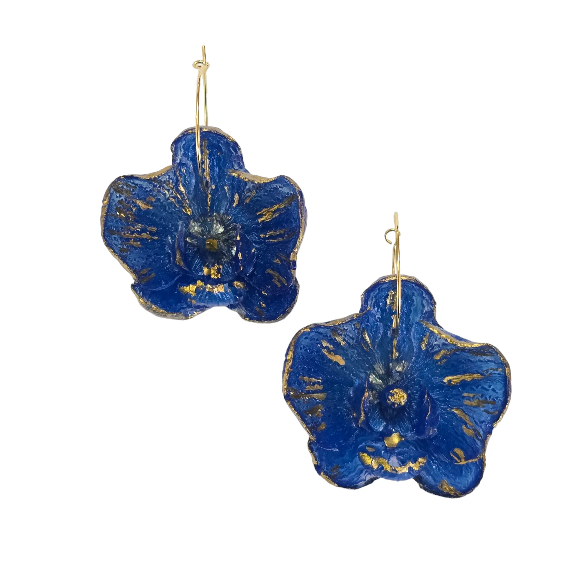 The 3D Orchid Resin Botanical Earring Collection
