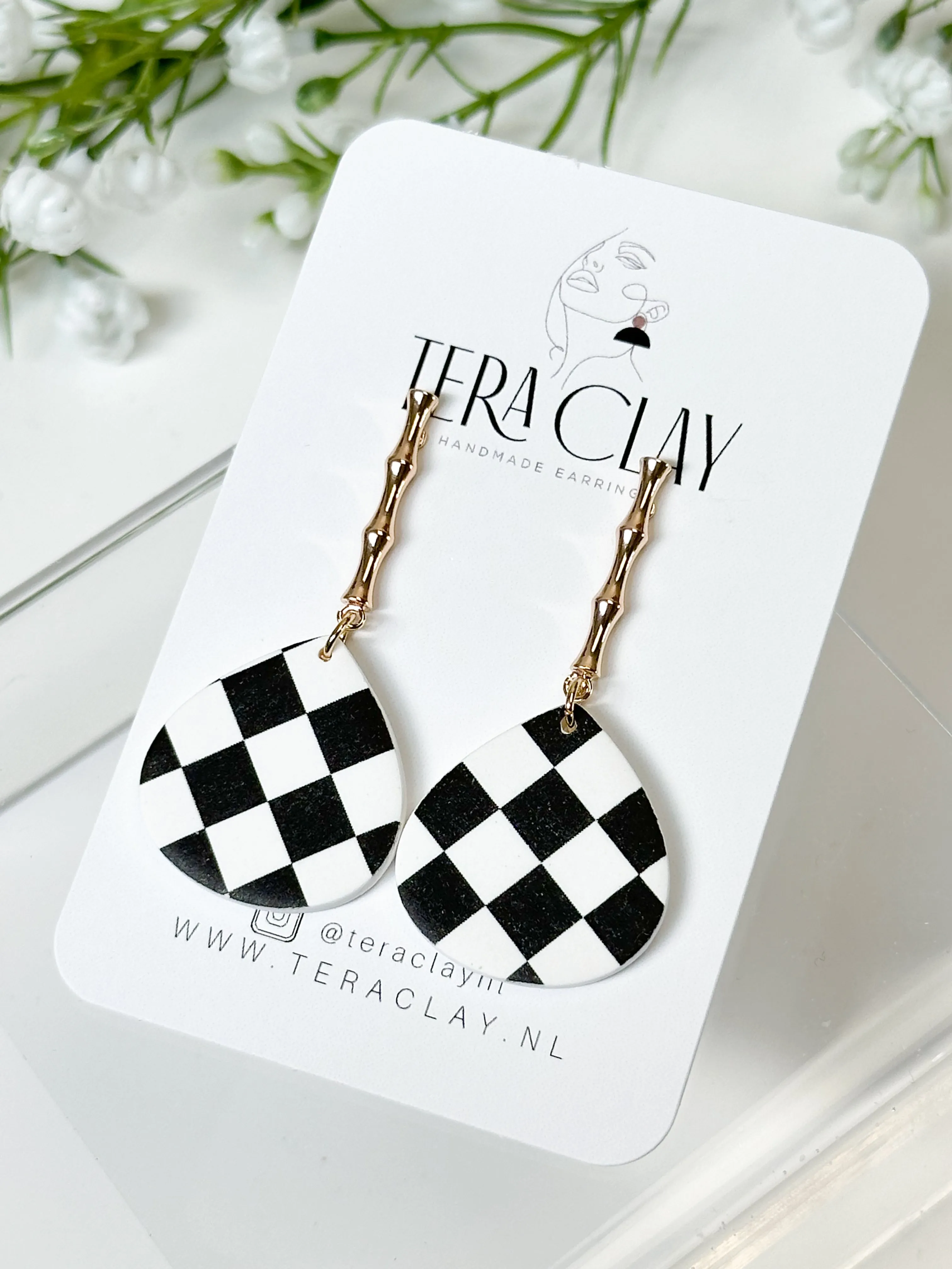The Checkered Drop Dangles