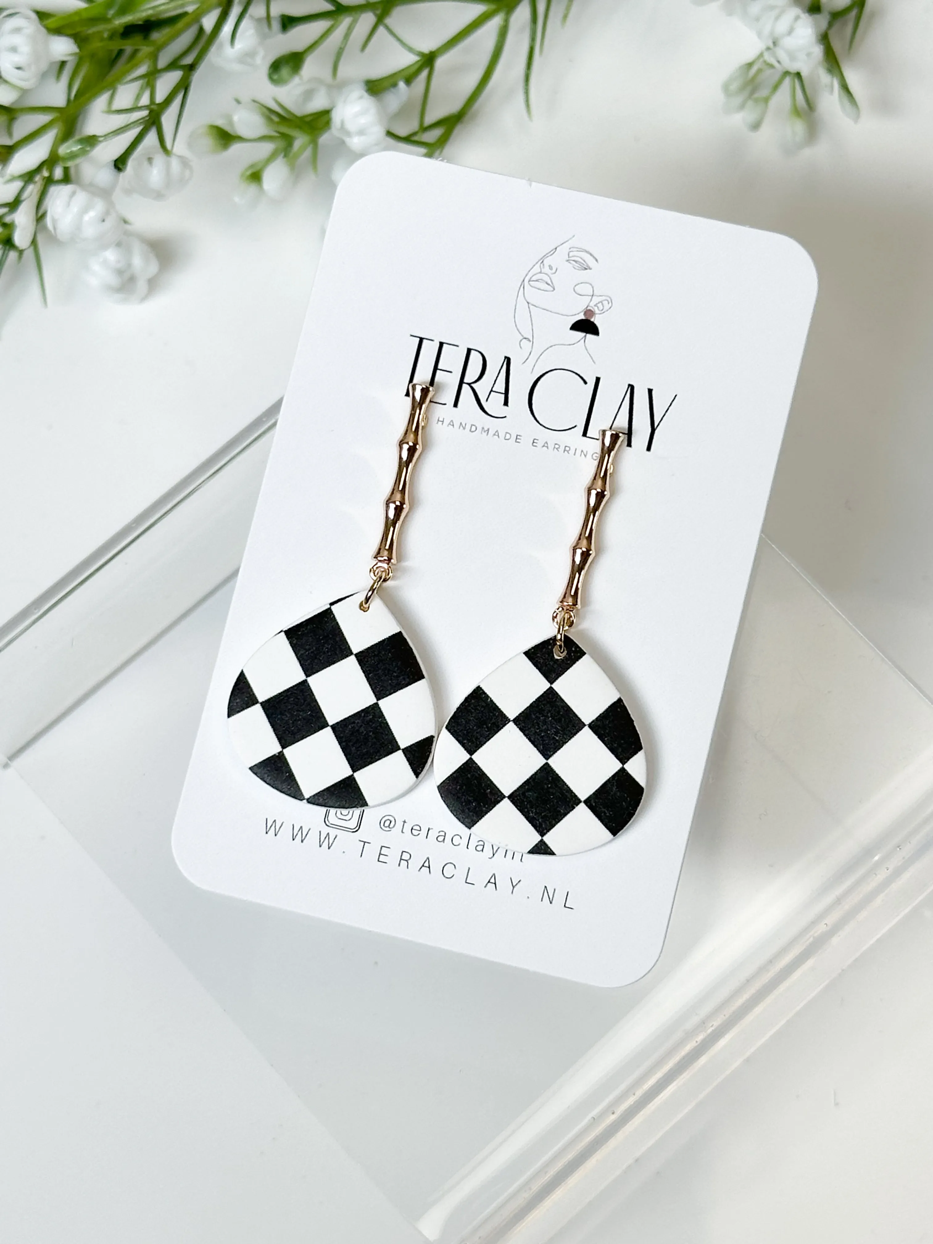 The Checkered Drop Dangles
