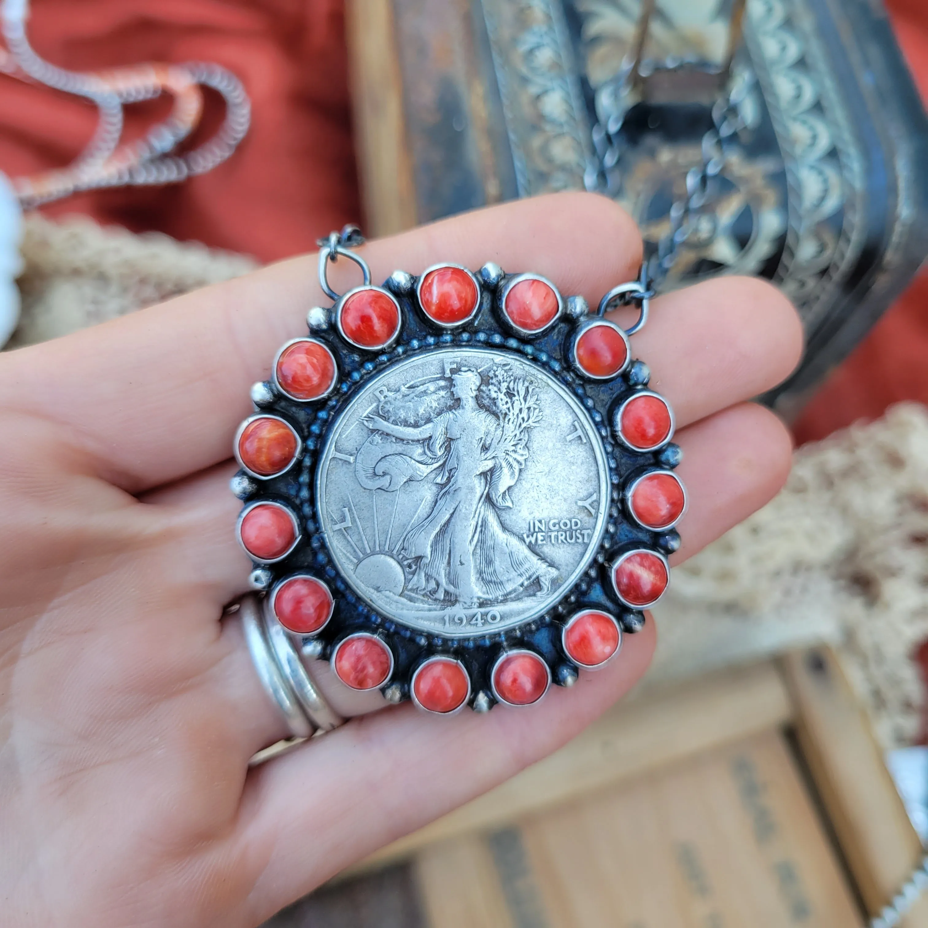The Liberty Coin Cluster Necklace - Spiny