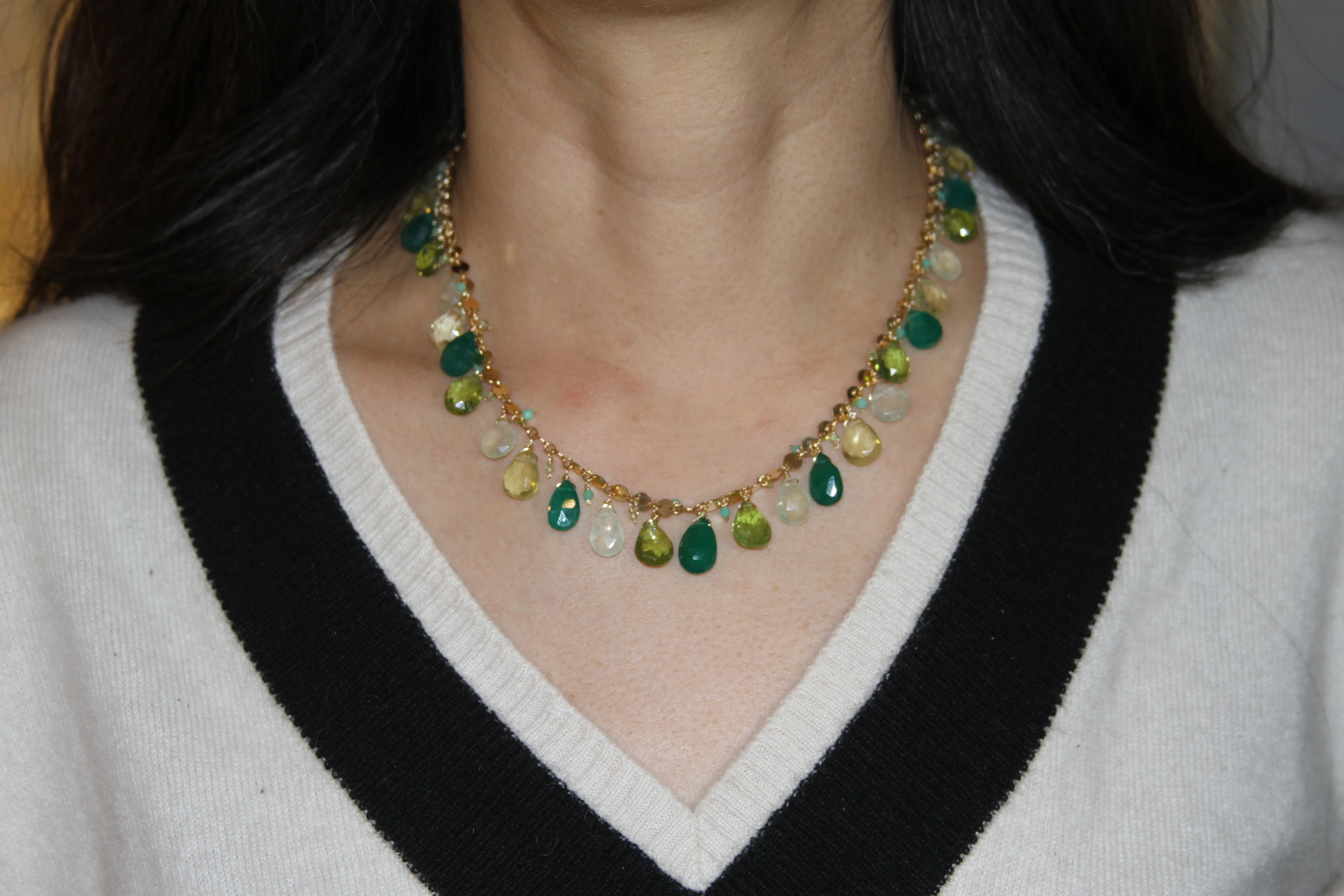 The Queen's Gambit Necklace - Green