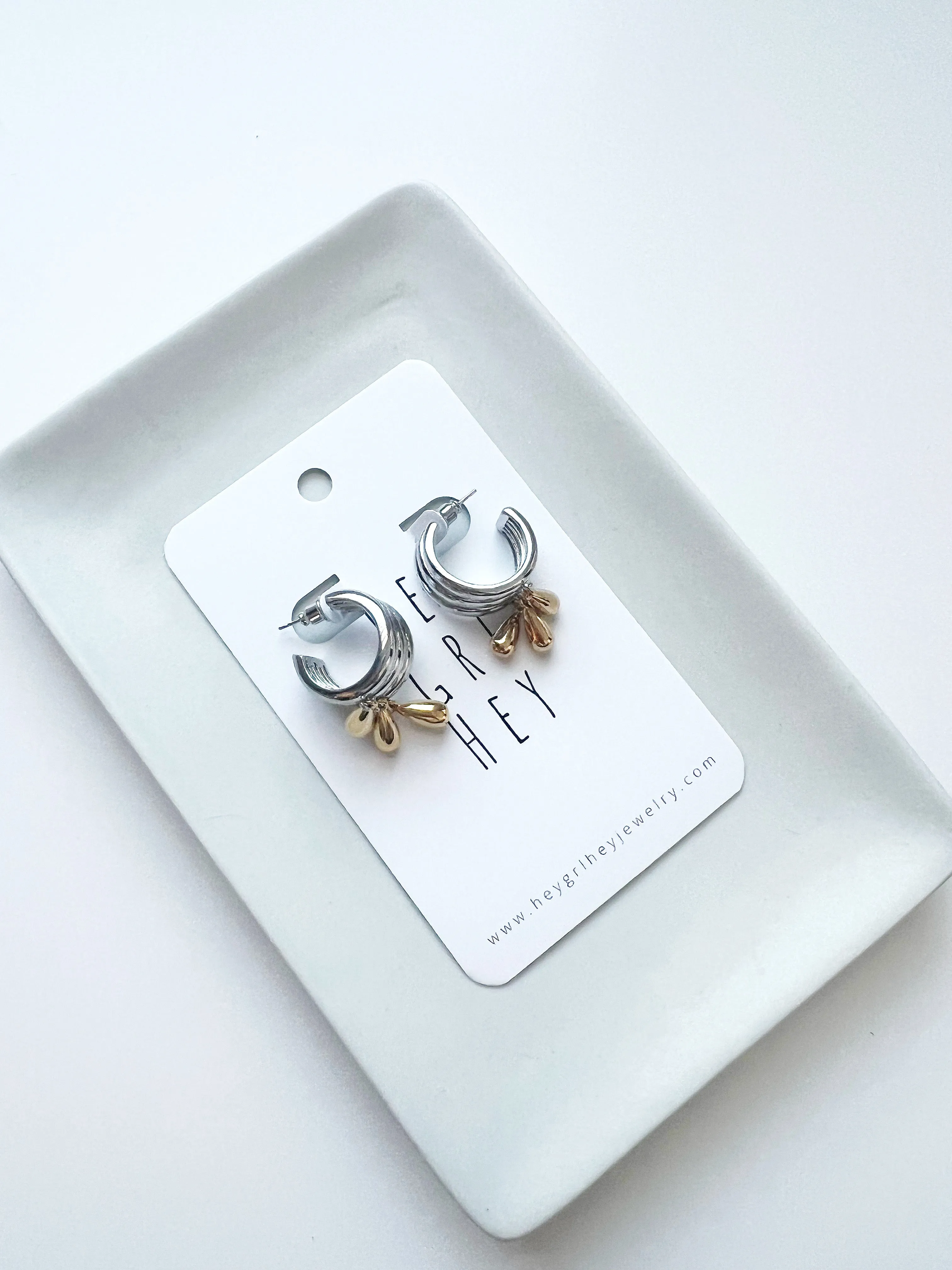 The (Silver and Gold) Lina Hoop Earrings