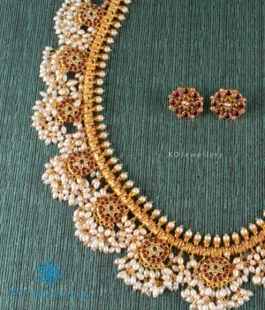 The Vrta Silver Guttapusalu Necklace (Red/Green)