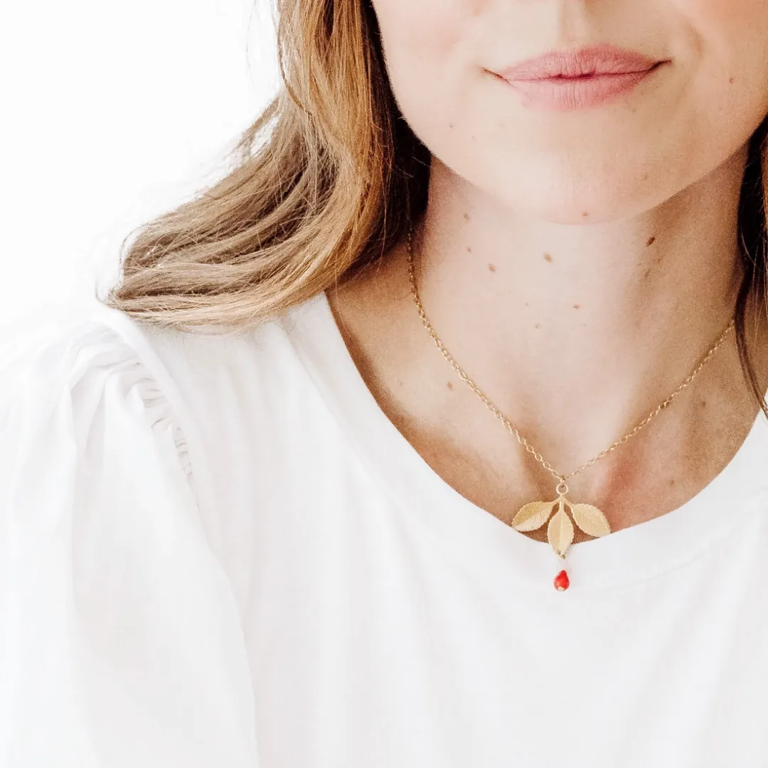 Three Leaf Necklace