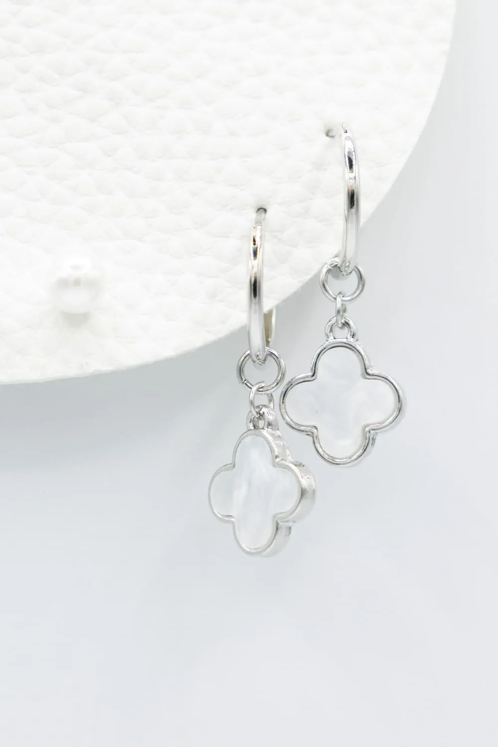 Three Pair Clover Set for Women in Silver | OED793 RHCRM