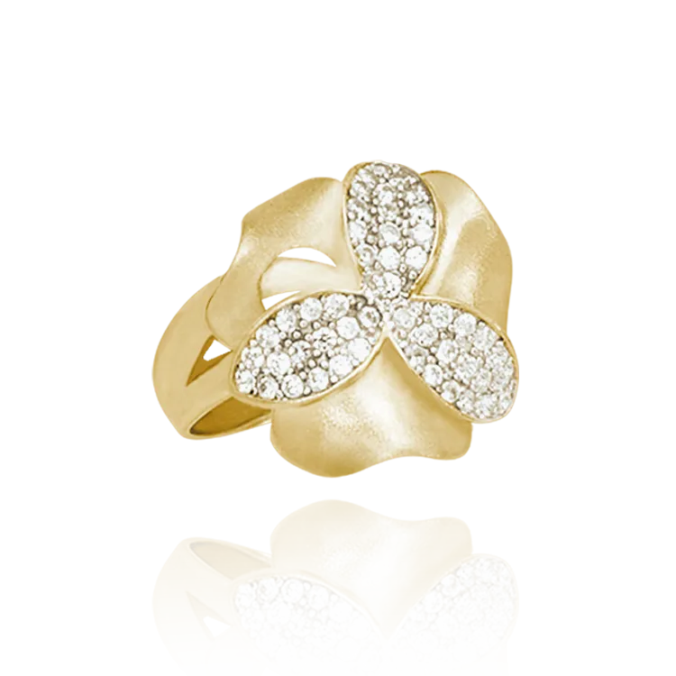 Three Petal Buttercup Ring