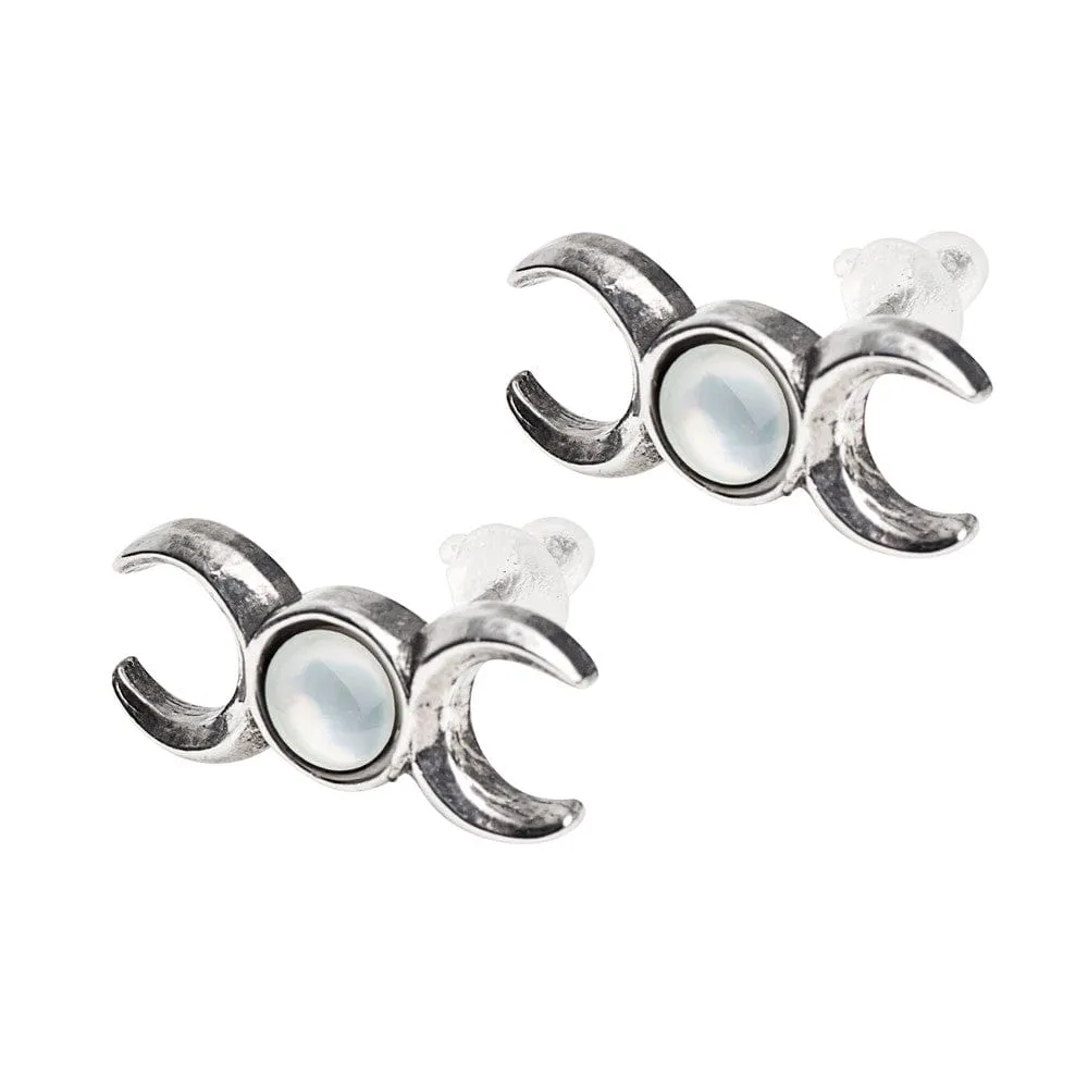 Three Phases of The Moon Studs