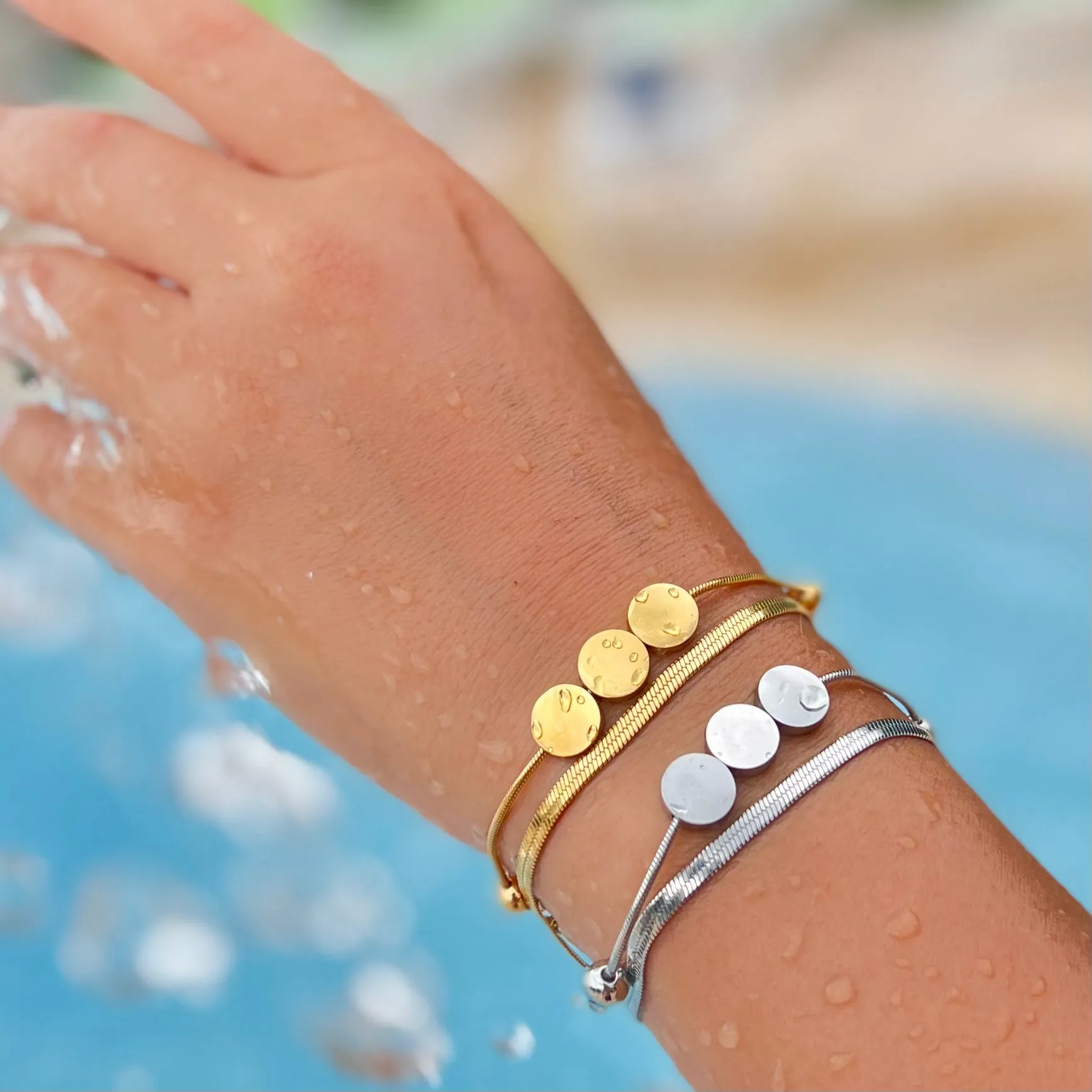 Three Points Gold Bracelet