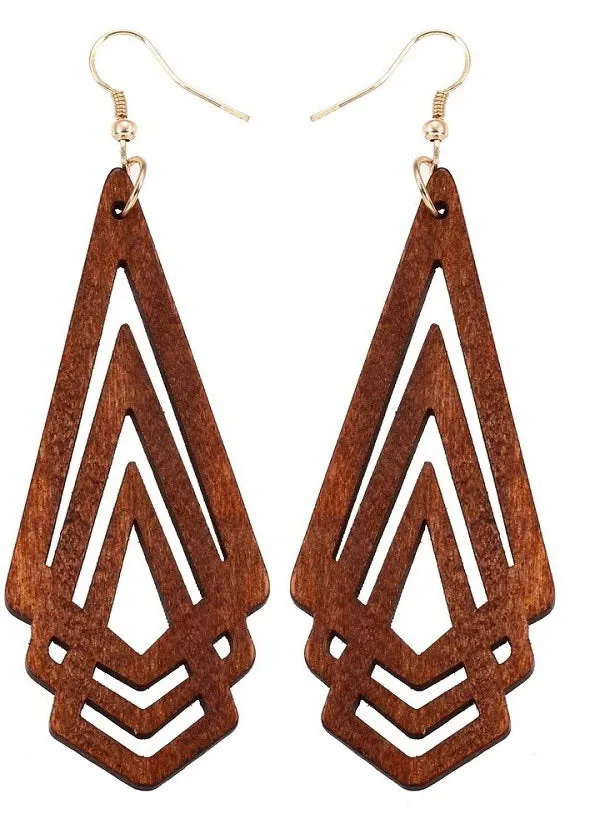 Timber Geometric Earrings