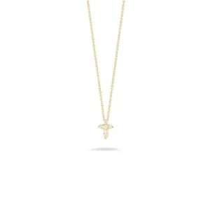 Tiny Treasures 18K Yellow Gold Baby Cross Diamond Necklace