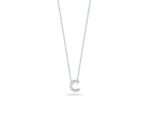 Tiny Treasures Diamond Love Letter "C" in White Gold