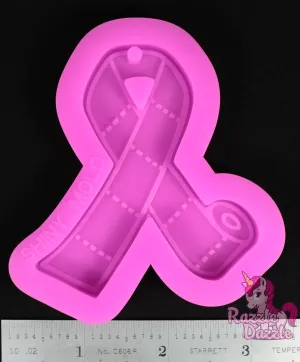 Toilet Paper Awareness Ribbon Key Chain Mold