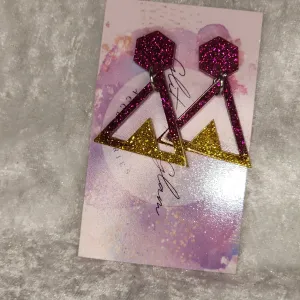 Triangle #38 Dangle Earrings