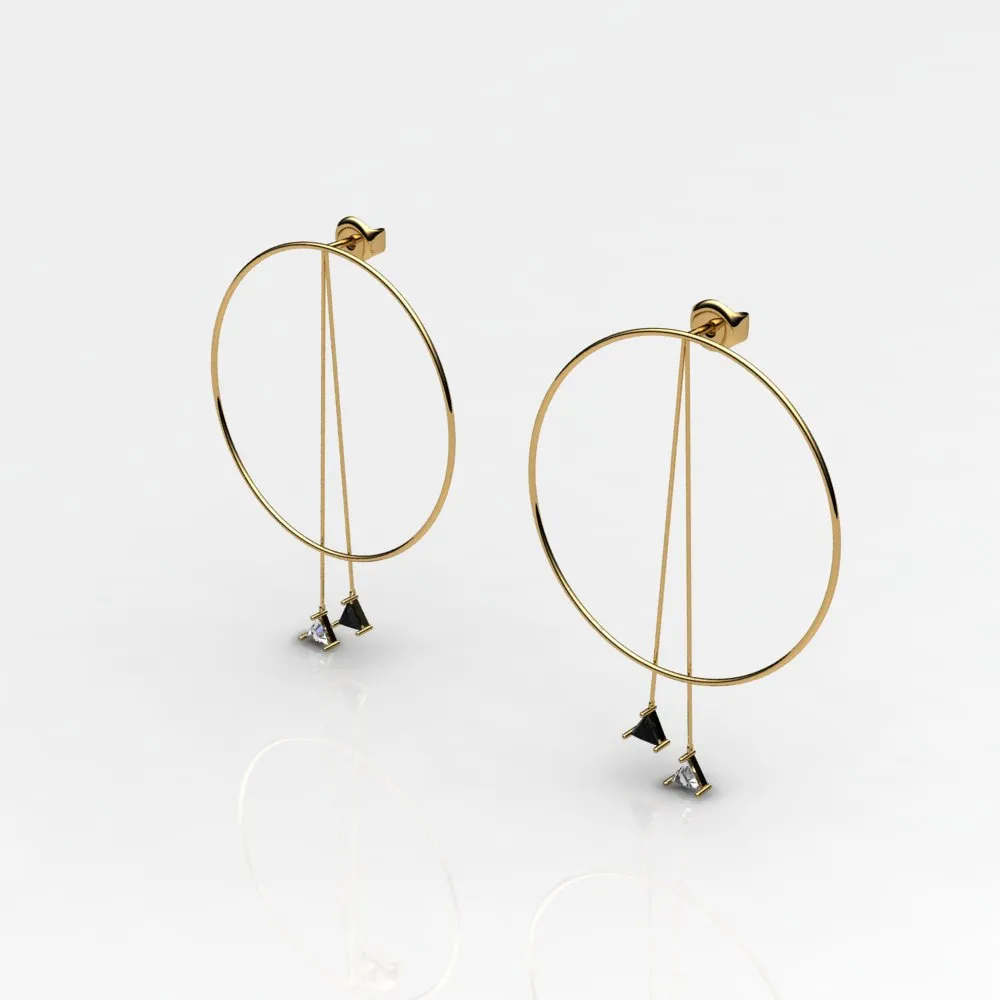 Triangle Drop Earrings