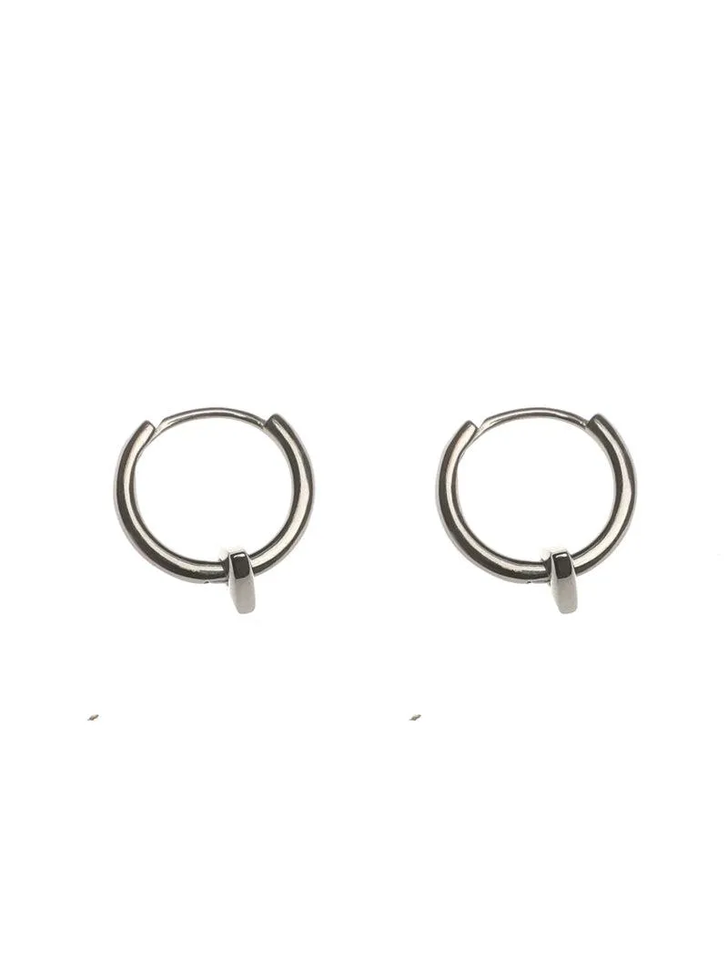 Triangle Drop Hoop Earrings