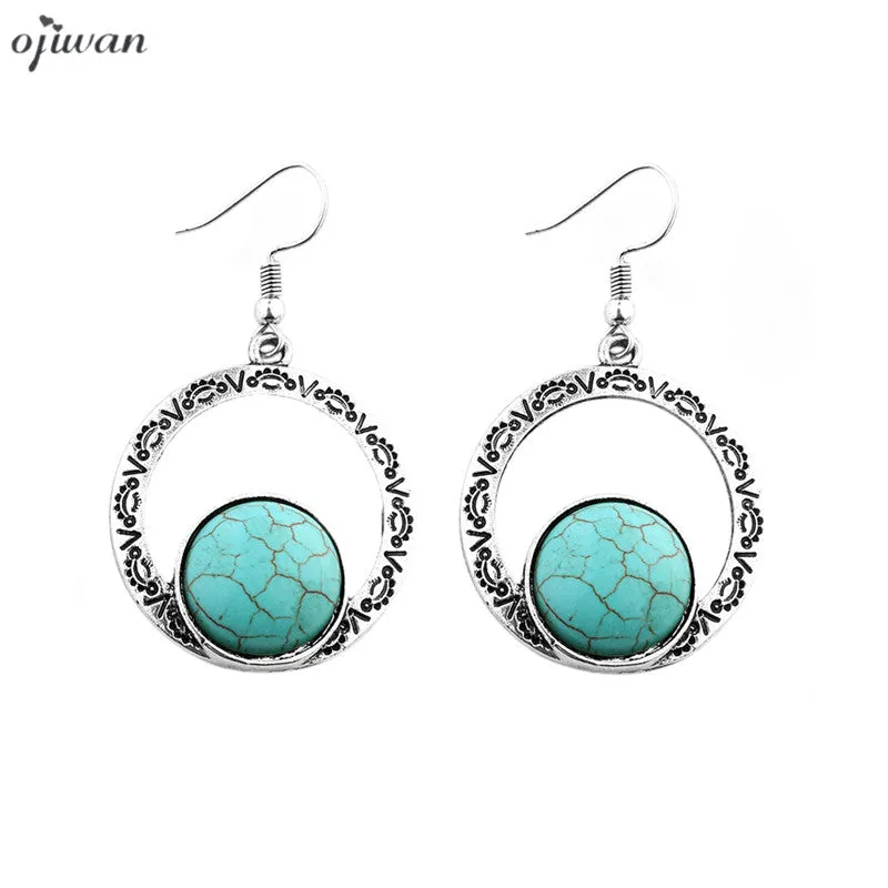Tribal Earrings Hippie Hoop Statement Earrings Native American Tribal Jewelry Navajo Ethnic Earrings Boho Chic Women Earrings