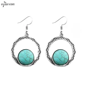 Tribal Earrings Hippie Hoop Statement Earrings Native American Tribal Jewelry Navajo Ethnic Earrings Boho Chic Women Earrings