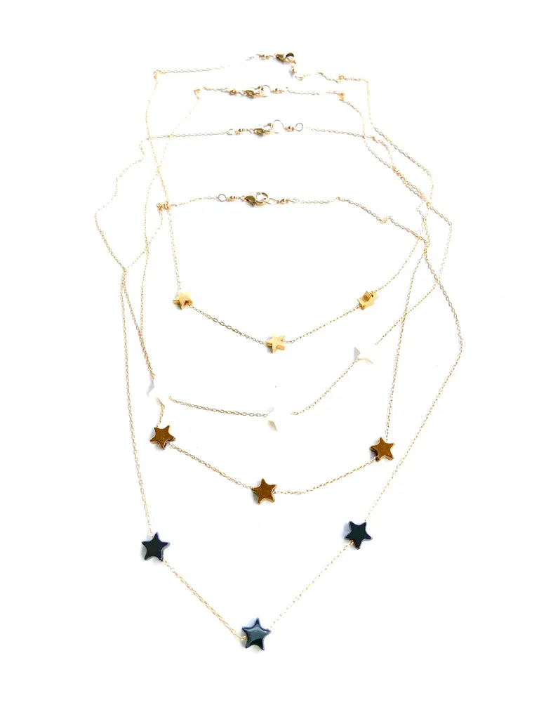 Triple Star Necklaces
