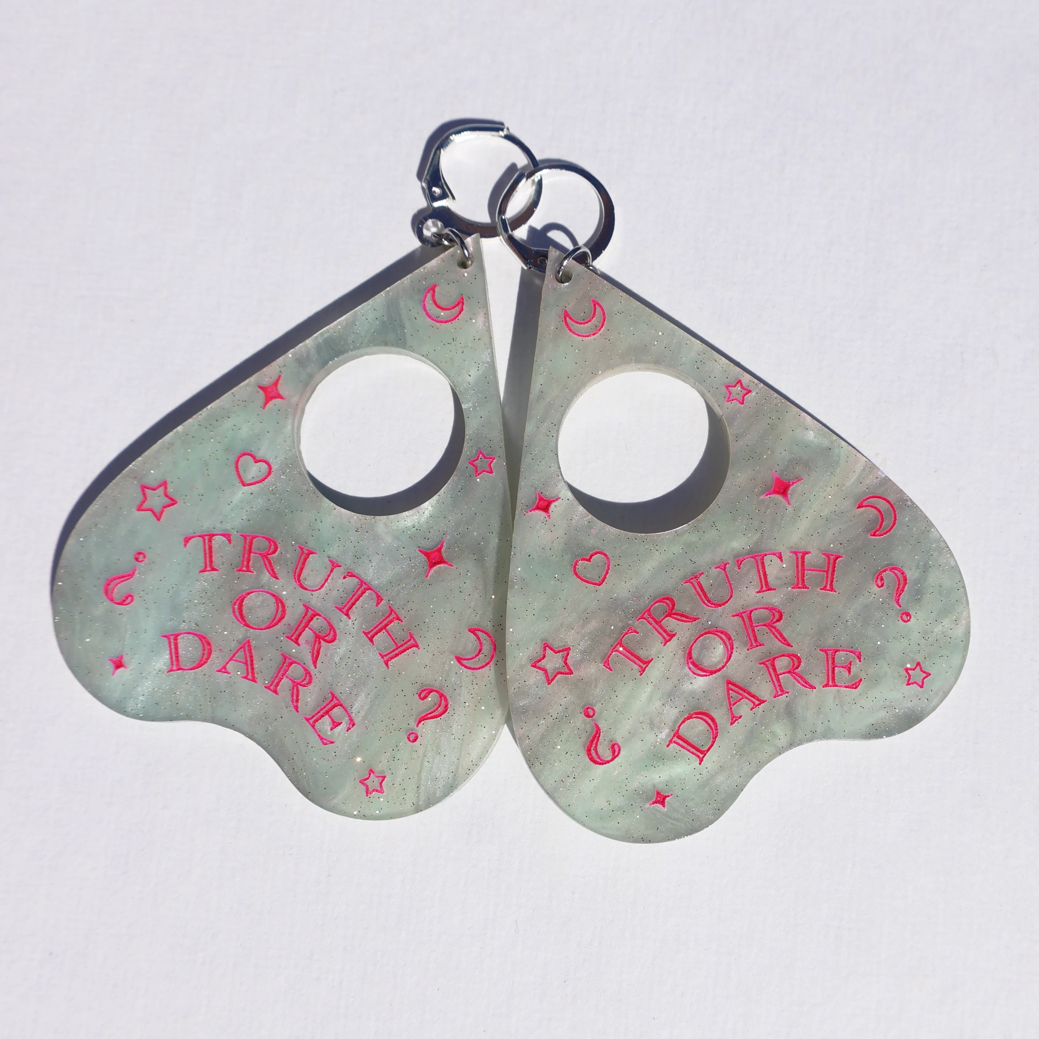 TRUTH OR DARE PLANCHETTE EARRINGS