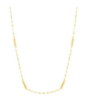 Twisted Serpentine Chain Bar Station Necklace