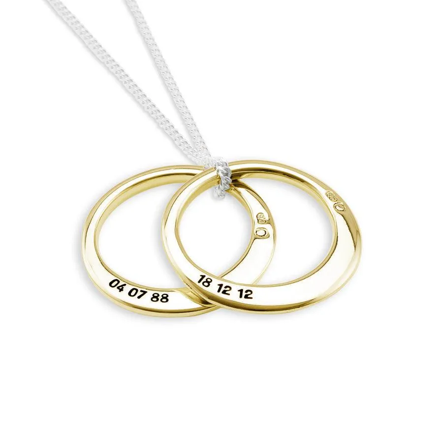 Ubercircles Medium X 2 Rings Gold