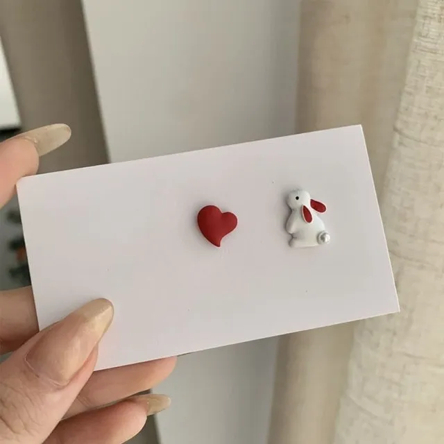 Velvet Cute Bunny Earrings