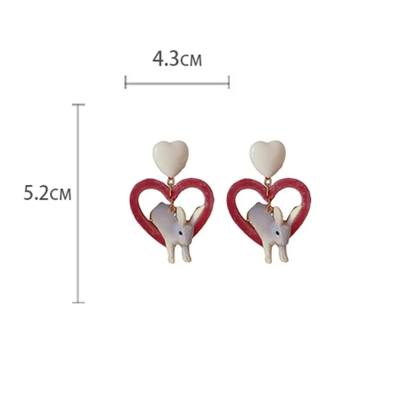 Velvet Cute Bunny Earrings