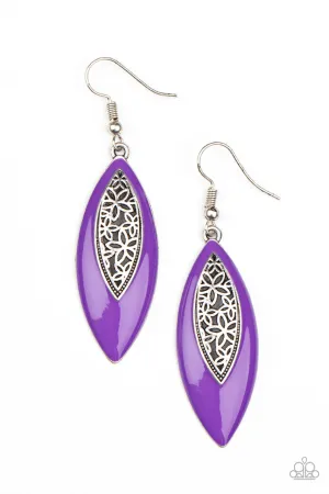 Venetian Vanity Purple Paparazzi Earrings
