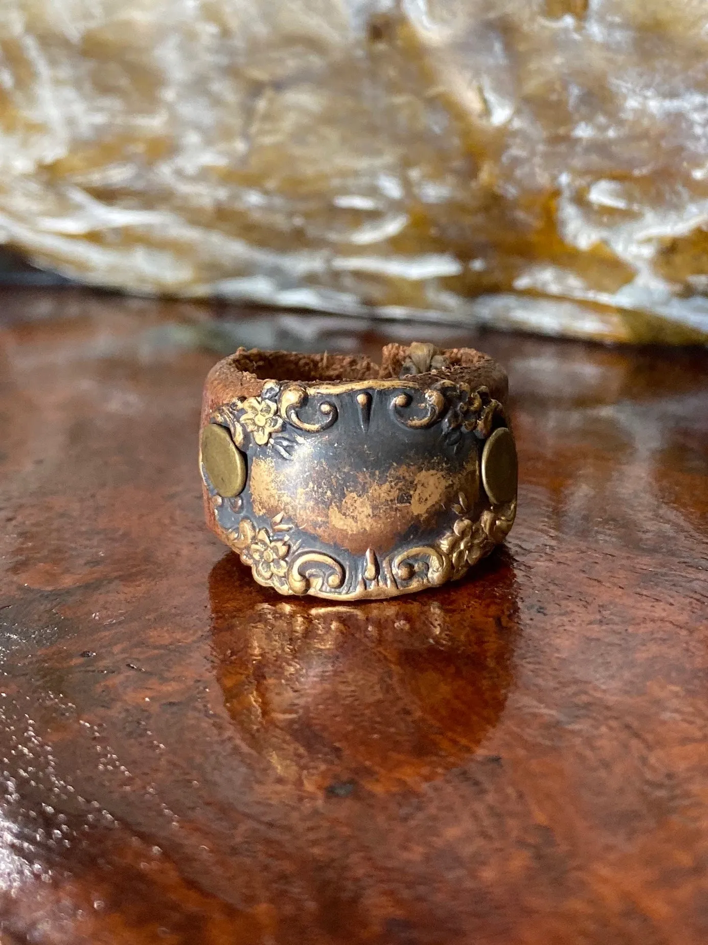 Vintage Leather Ring