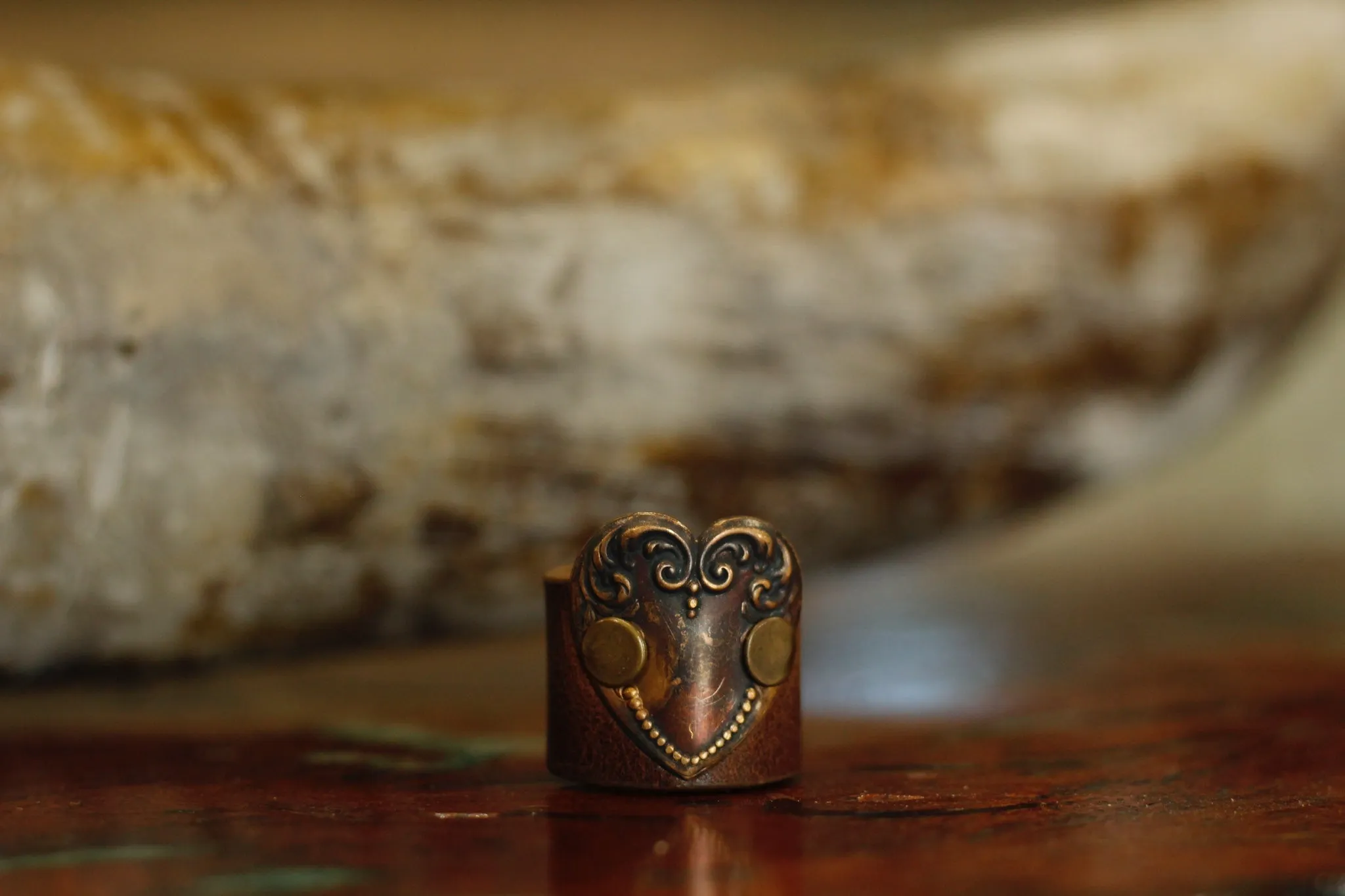 Vintage Leather Ring
