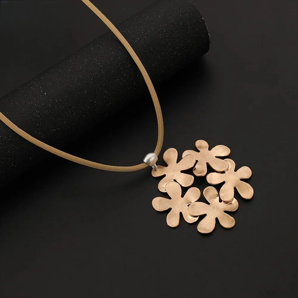 Vintage Long Collares Suspension Pendants Chains Necklace