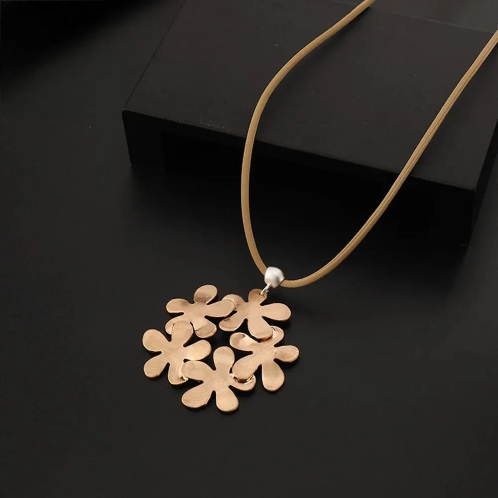 Vintage Long Collares Suspension Pendants Chains Necklace