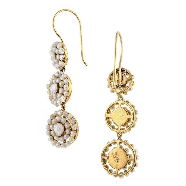 Vintage Pearl Drop Earrings