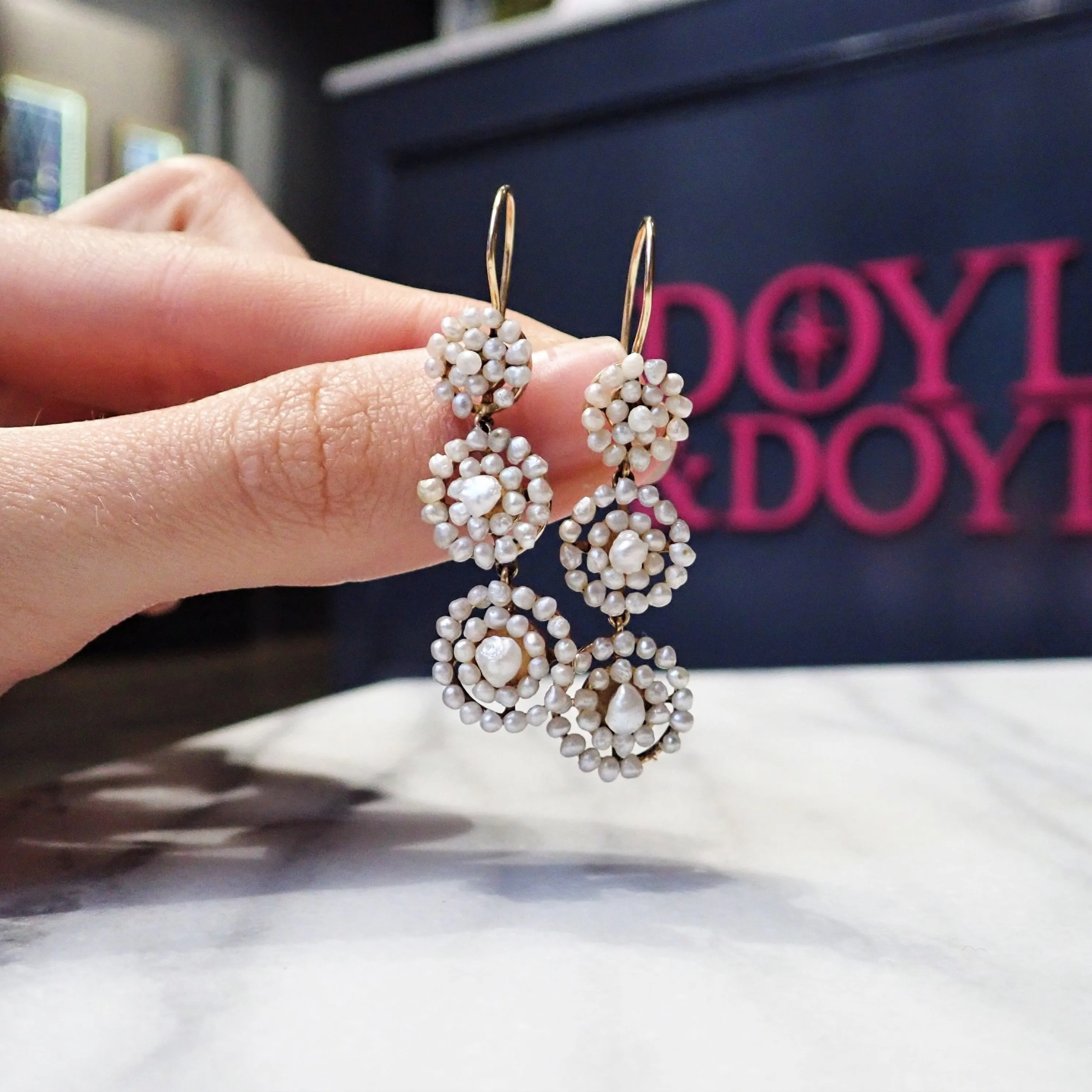 Vintage Pearl Drop Earrings