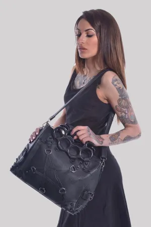 Vixxsin Pentacult Gothic Punk Studded Bag