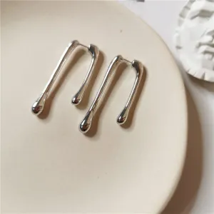 Water Drop Earrings | High-Shine Statement Dangles with Front & Back Design