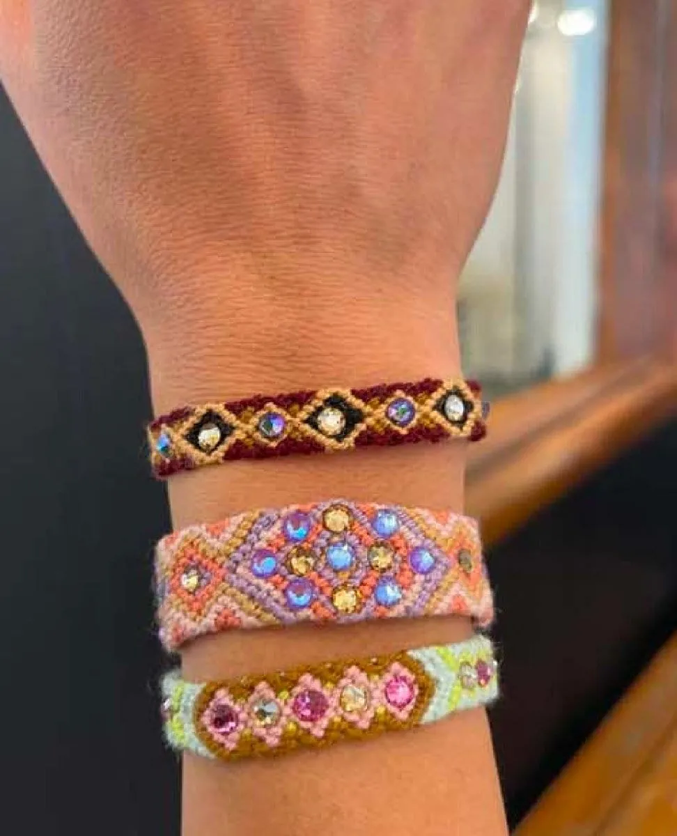 Wayuu Skinny Bracelet Brown